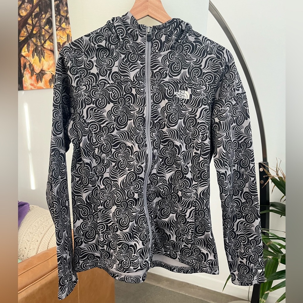 The North Face Zip Up Patterned Hoodie